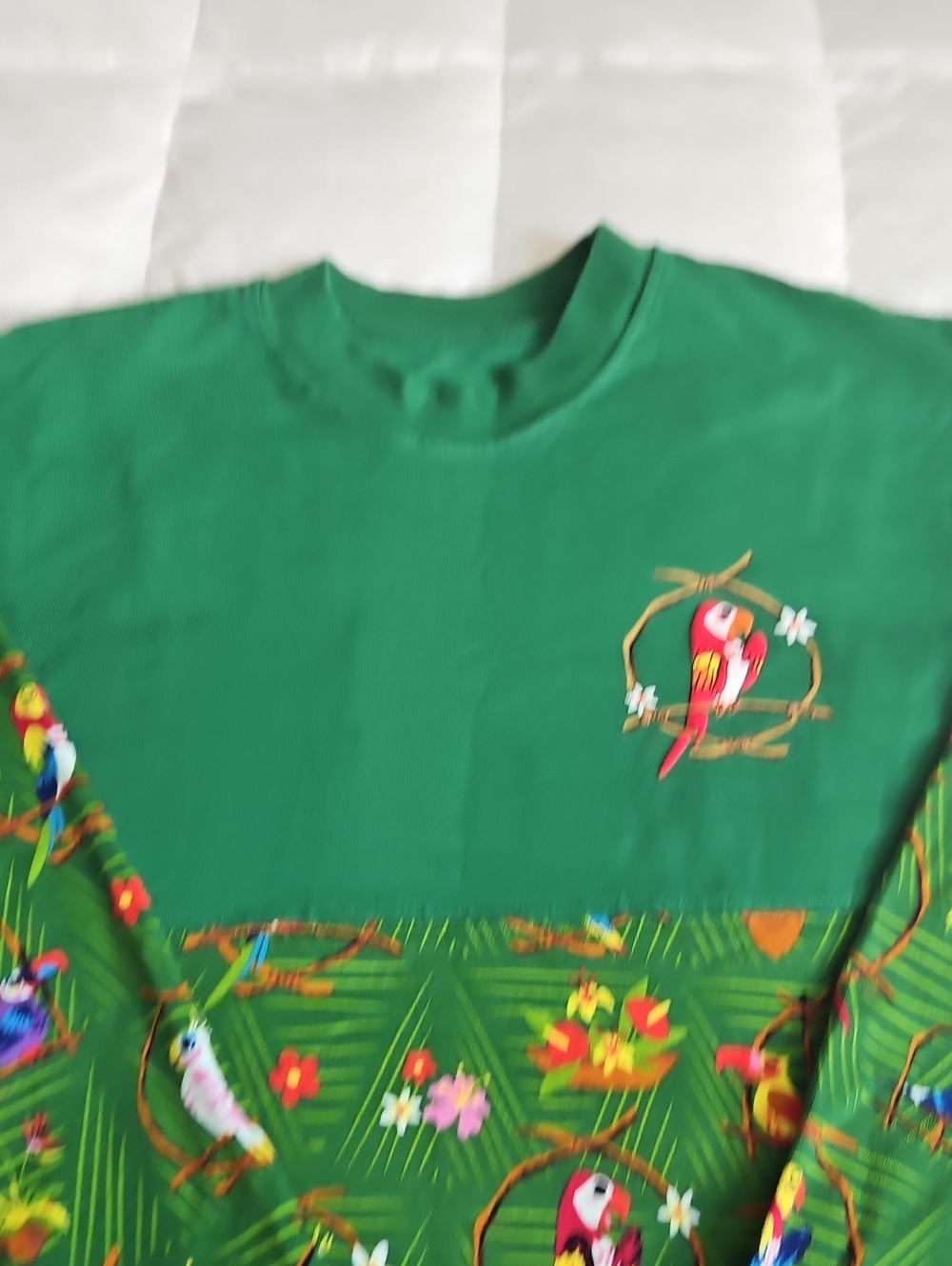 Rare Green Disney Enchanted Tiki Room Spirit Jersey